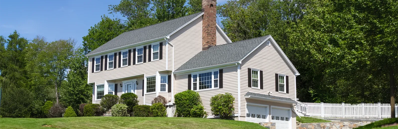 traditional two story colonial home